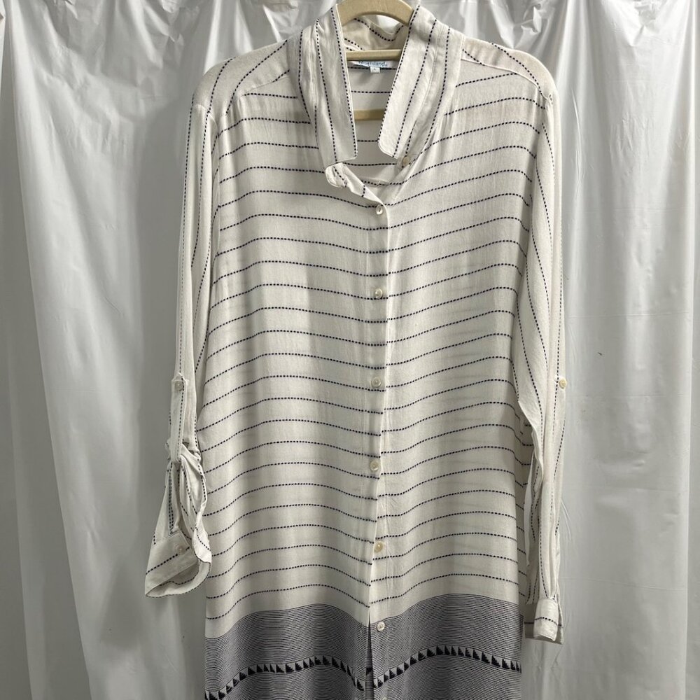 Blue Island shirt dress/coverup